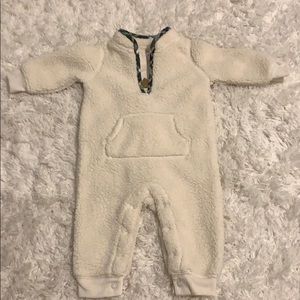 Baby boy fleece onesie